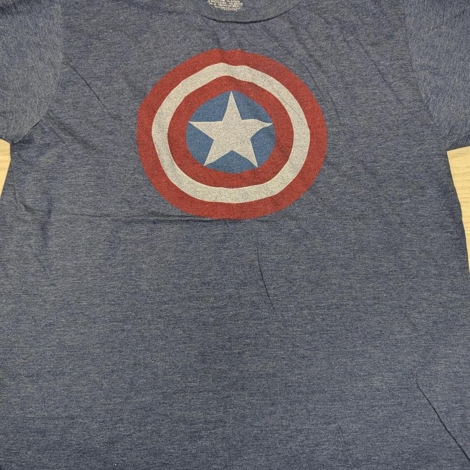 Marvel Captain America Blue T-Shirt Size L